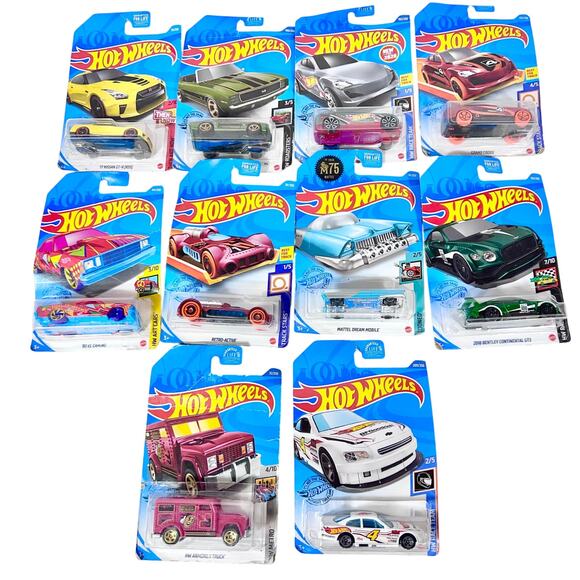 Hot Wheels Carded Lot Of 10 Various Years No Duplicates Toy Cars New (i) - Picture 1 of 6